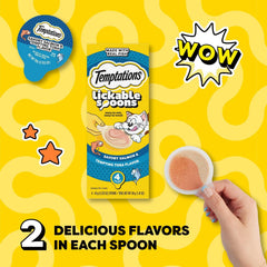 Momento de juego con Temptations Lickable Spoons, ideal para vínculo y ternura.