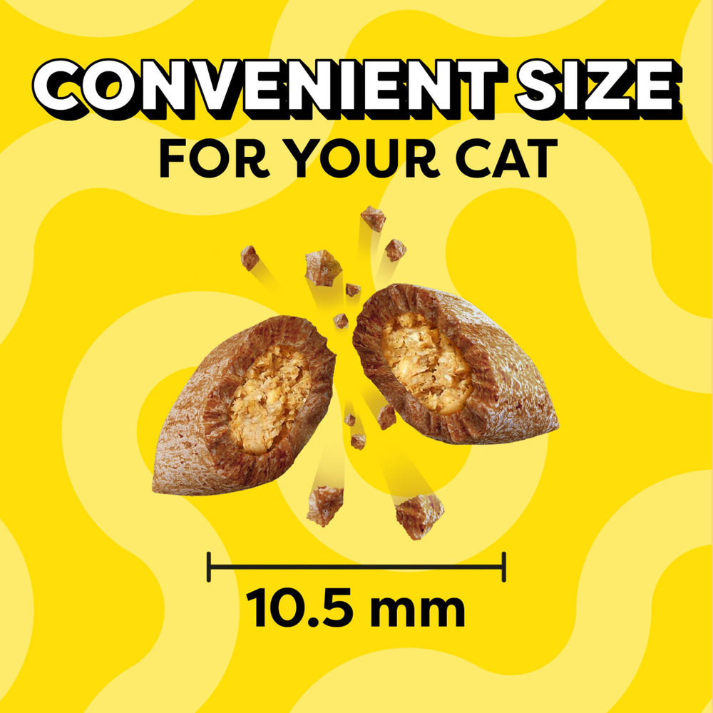 Temptations Premios para gatos: práctico envase para mantener la frescura.