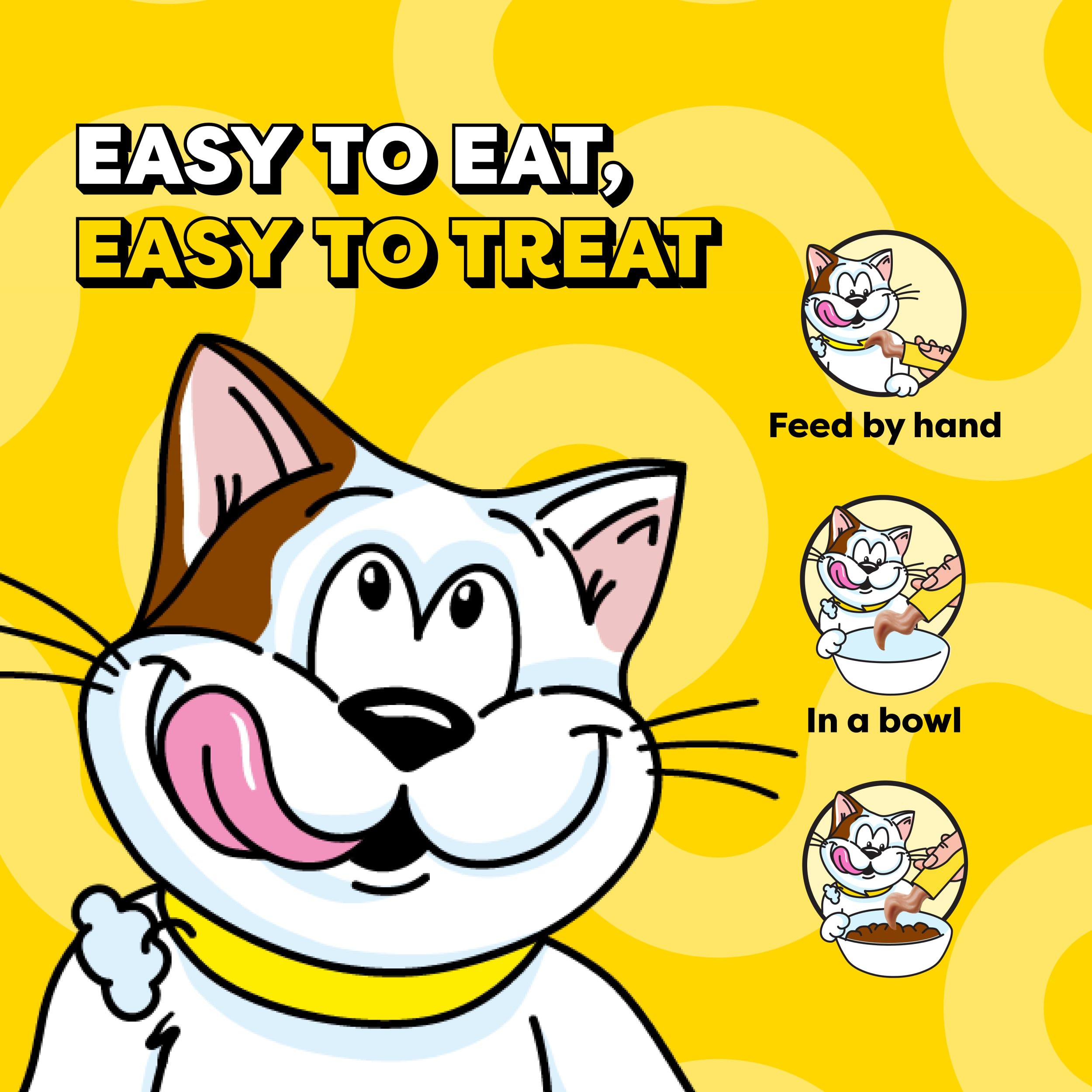 Temptations Puré Cremoso para Gatos, para mano, interacción y juego