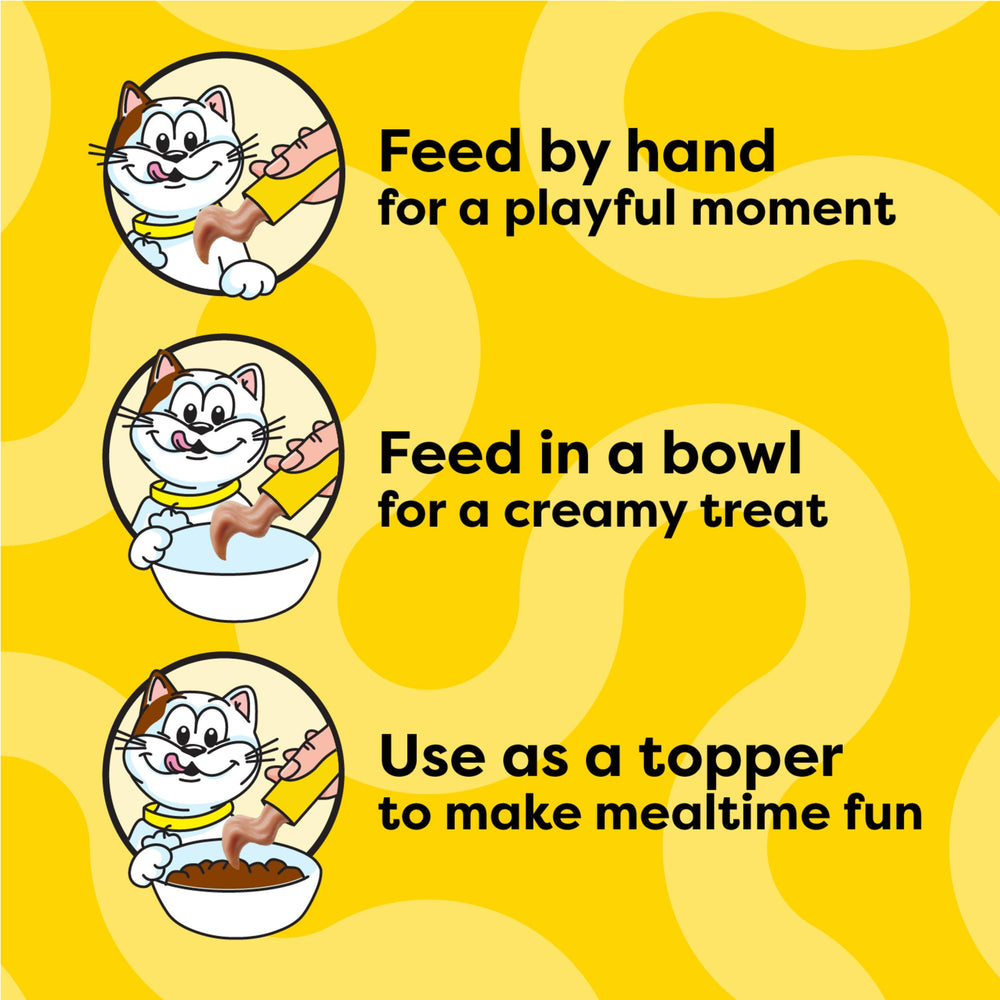 Puré para gatitos Temptations, alto contenido de humedad para facilitar la hidratación