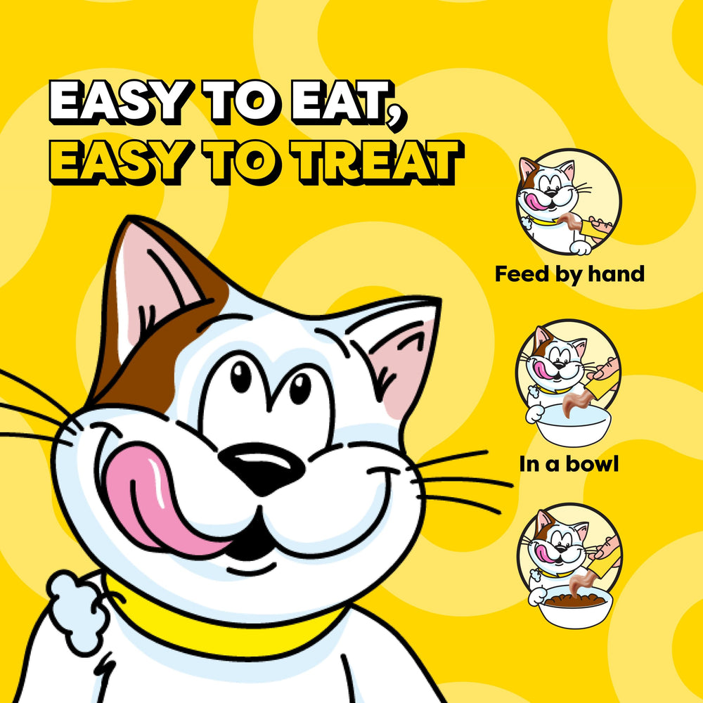 Temptations res en tubo para gatos, snack proteico y jugoso