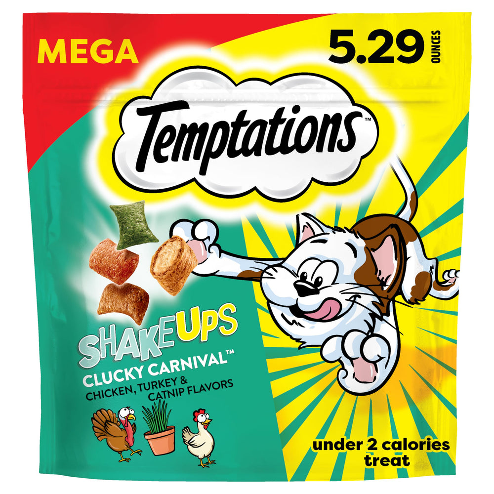 Temptations ShakeUps Clucky Carnival: bolsa de 5,29 onzas lista para premiar a tu gato.