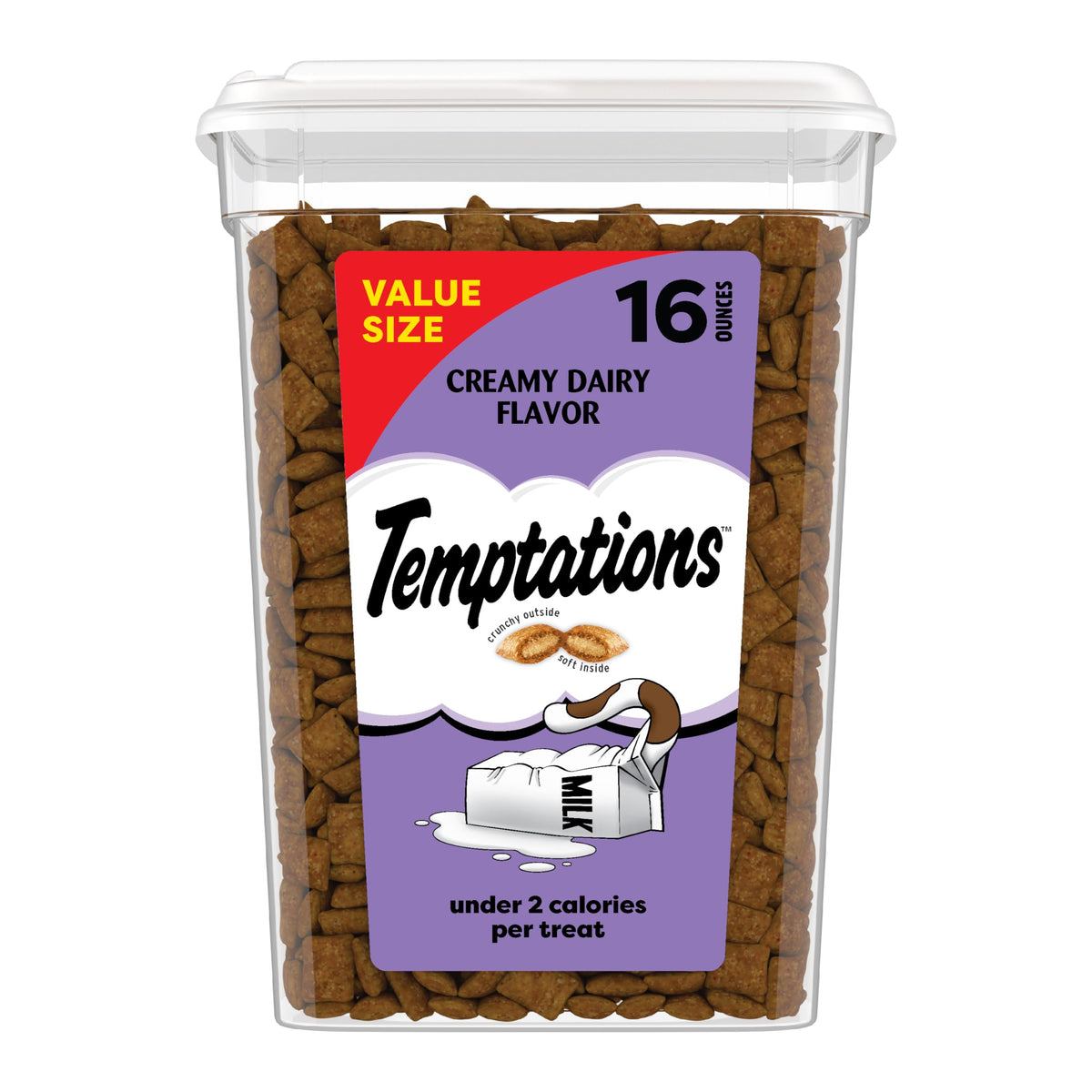 Temptations tubo guardado: snack fresco para premio diario del gato.