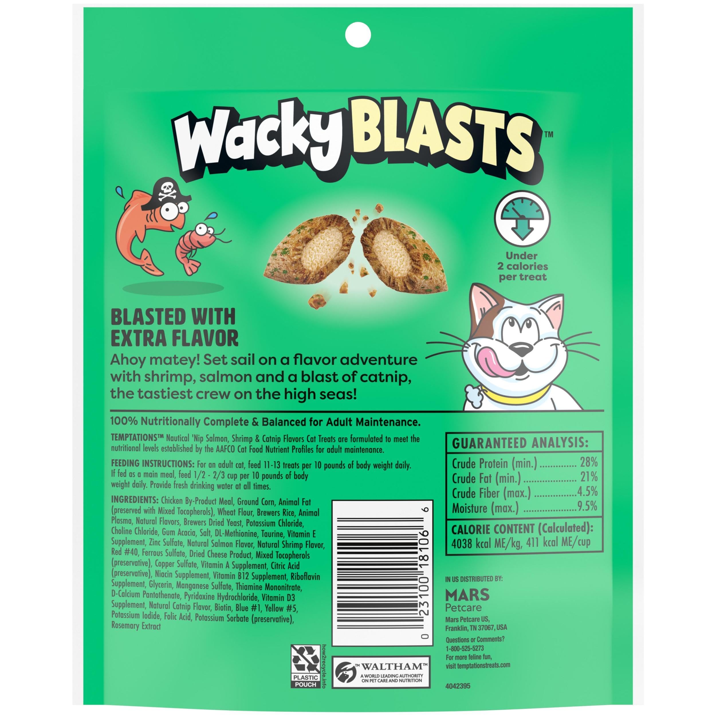 Temptations Wacky Blasts paquete-diez-bolsas para compartir.