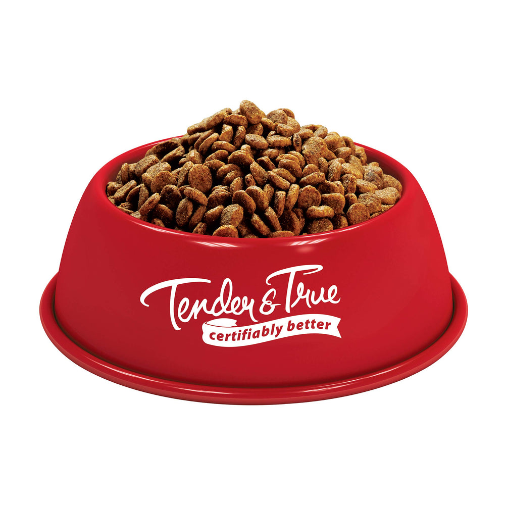 Tender & True etiqueta nutricional detallada para una alimentación equilibrada.