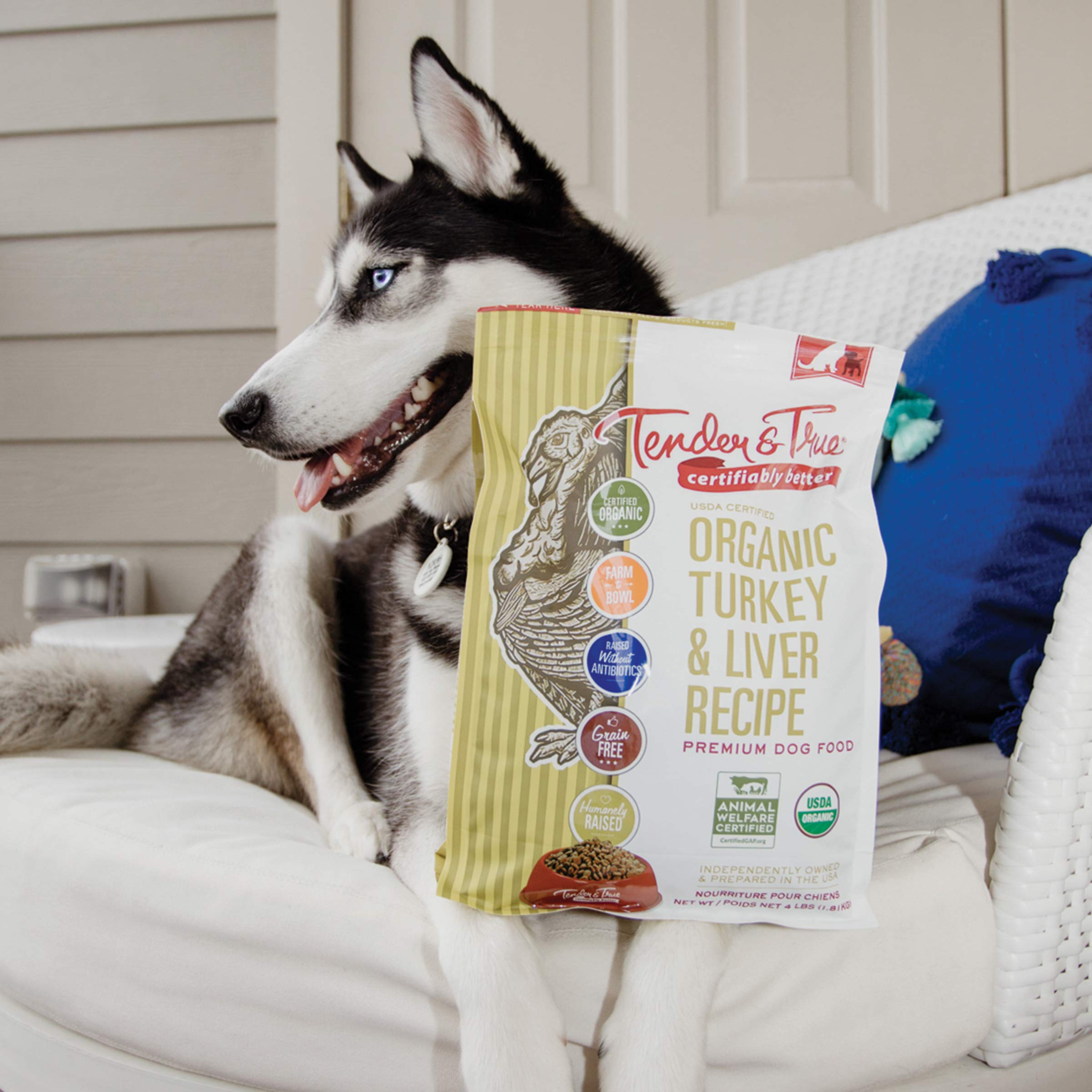 Tender & True bolsa de 20 lb para perros, práctica para alimentación diaria.