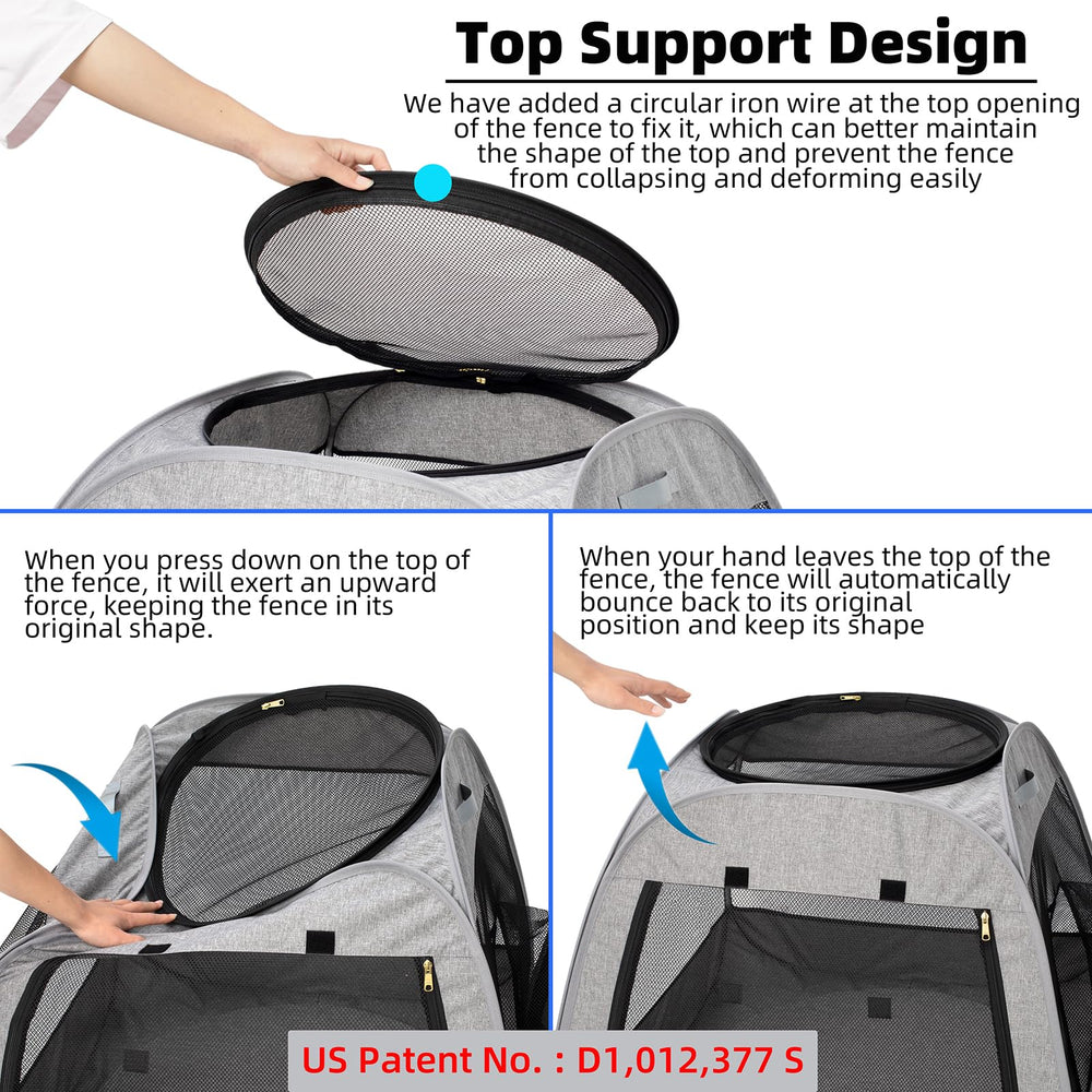 Tenrai jaula portátil con base removible para usar en césped o arena.