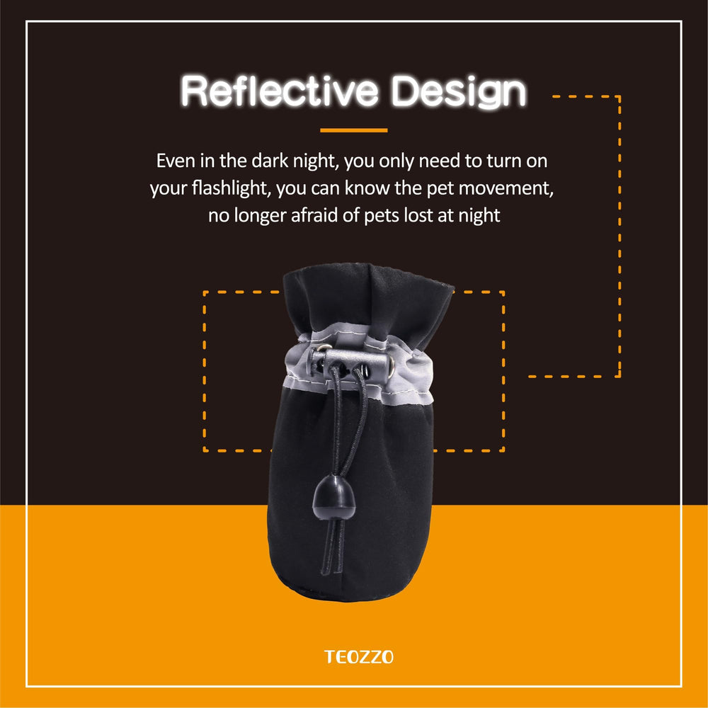 TEOZZO bottes pour chien – protection contre surfaces rugueuses et froides.