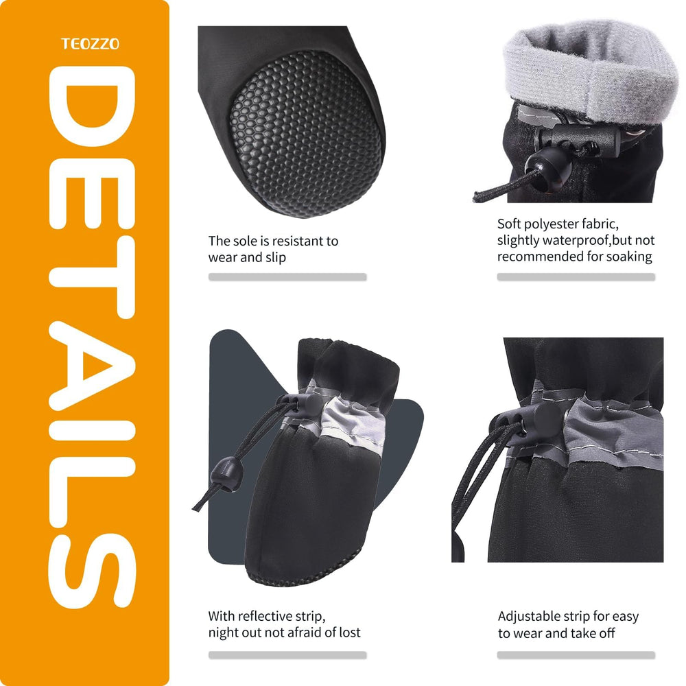 TEOZZO bottes pour chien – usage intérieur idéal pour protéger sols et meubles.