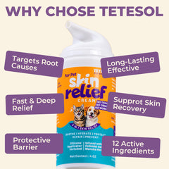 Textura ligera de Tetesol no grasa para uso diario de mascotas.