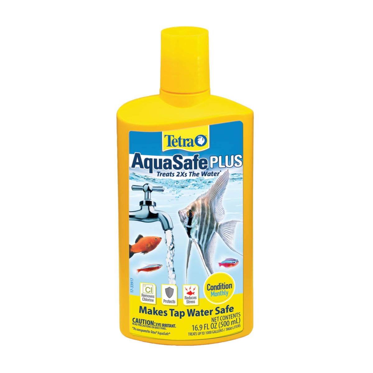 Tetra AquaSafe Plus con tapa de medición para tratar diez galones