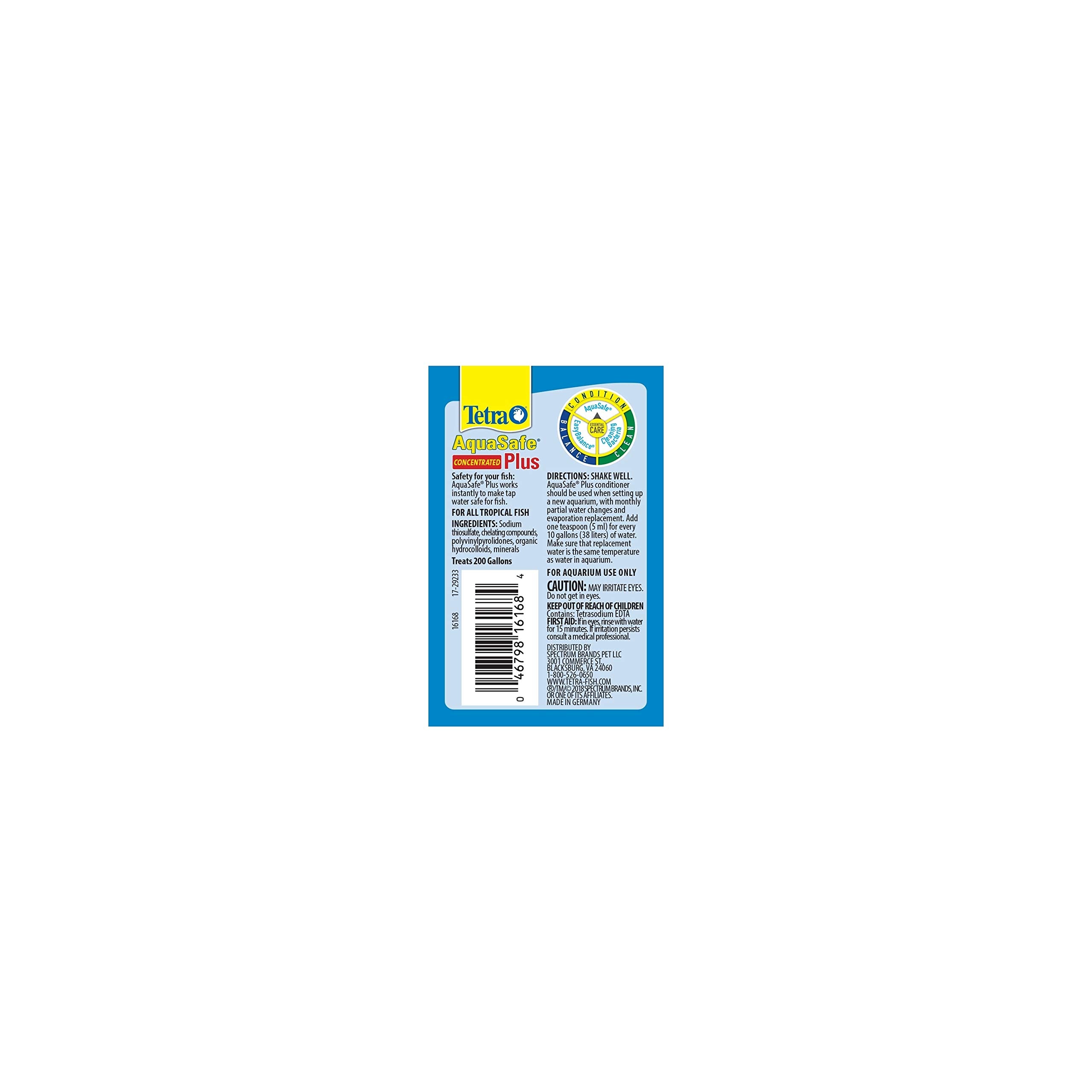 Tetra AquaSafe Plus: tapa medidora para dosificar porciones precisas.
