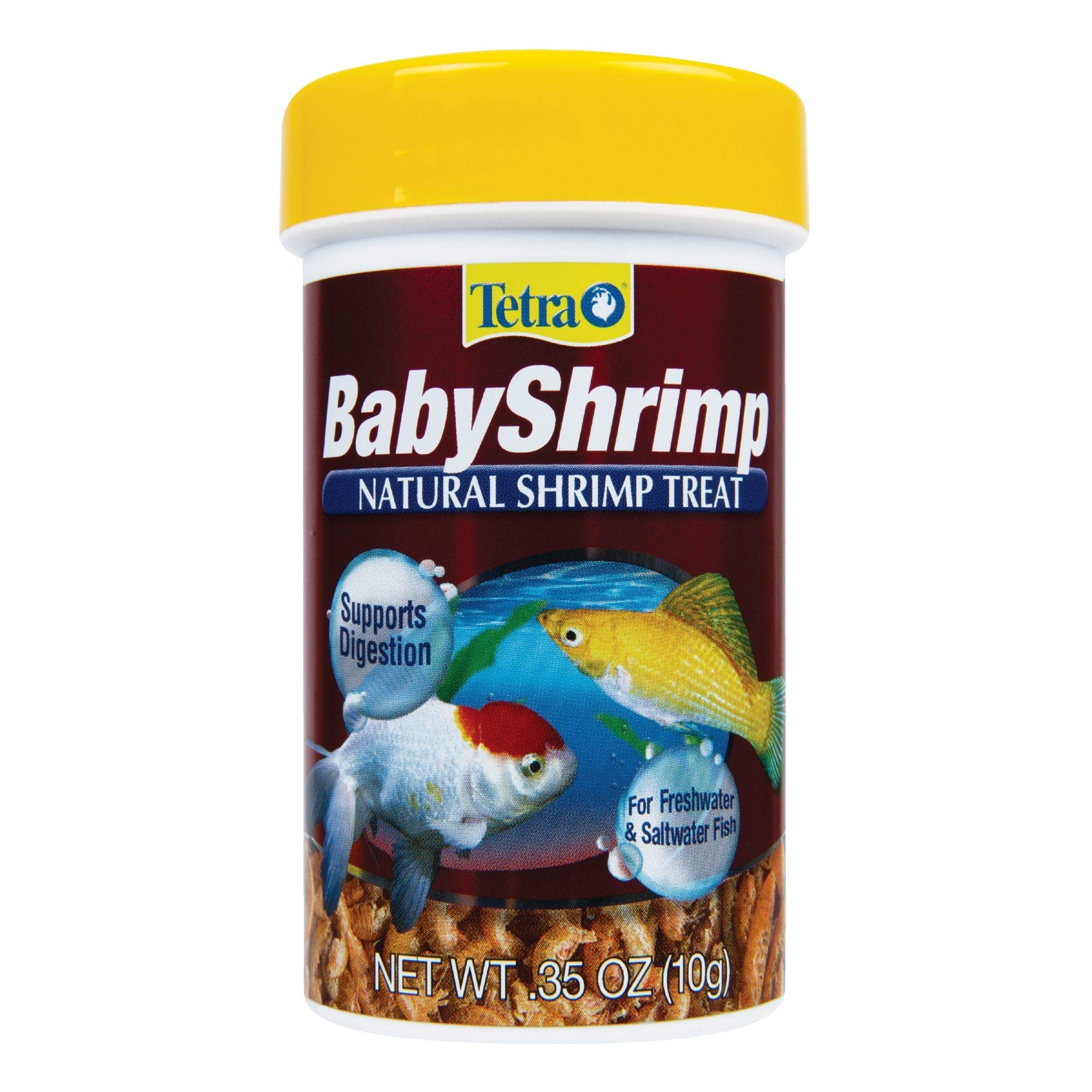 Tetra BabyShrimp, paquete frente; complemento nutritivo para acuario.