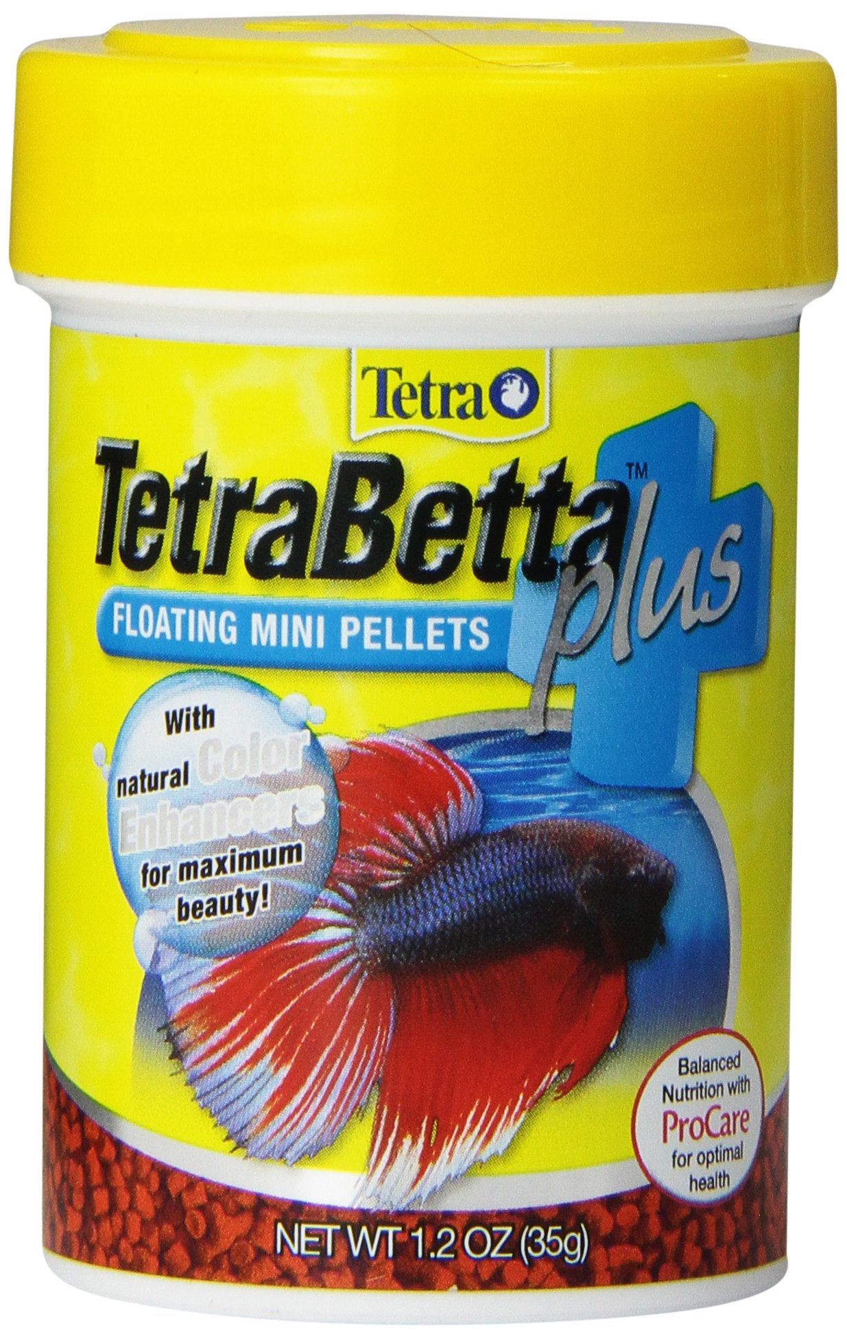 TetraBetta Plus gránulos flotantes mini: alimento diario para bettas que favorece energía y color.