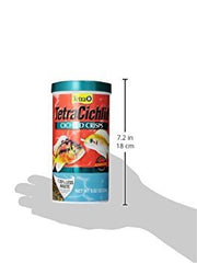 Tetra Cichlid Crisps, fórmula de agua clara para mantener el acuario limpio.