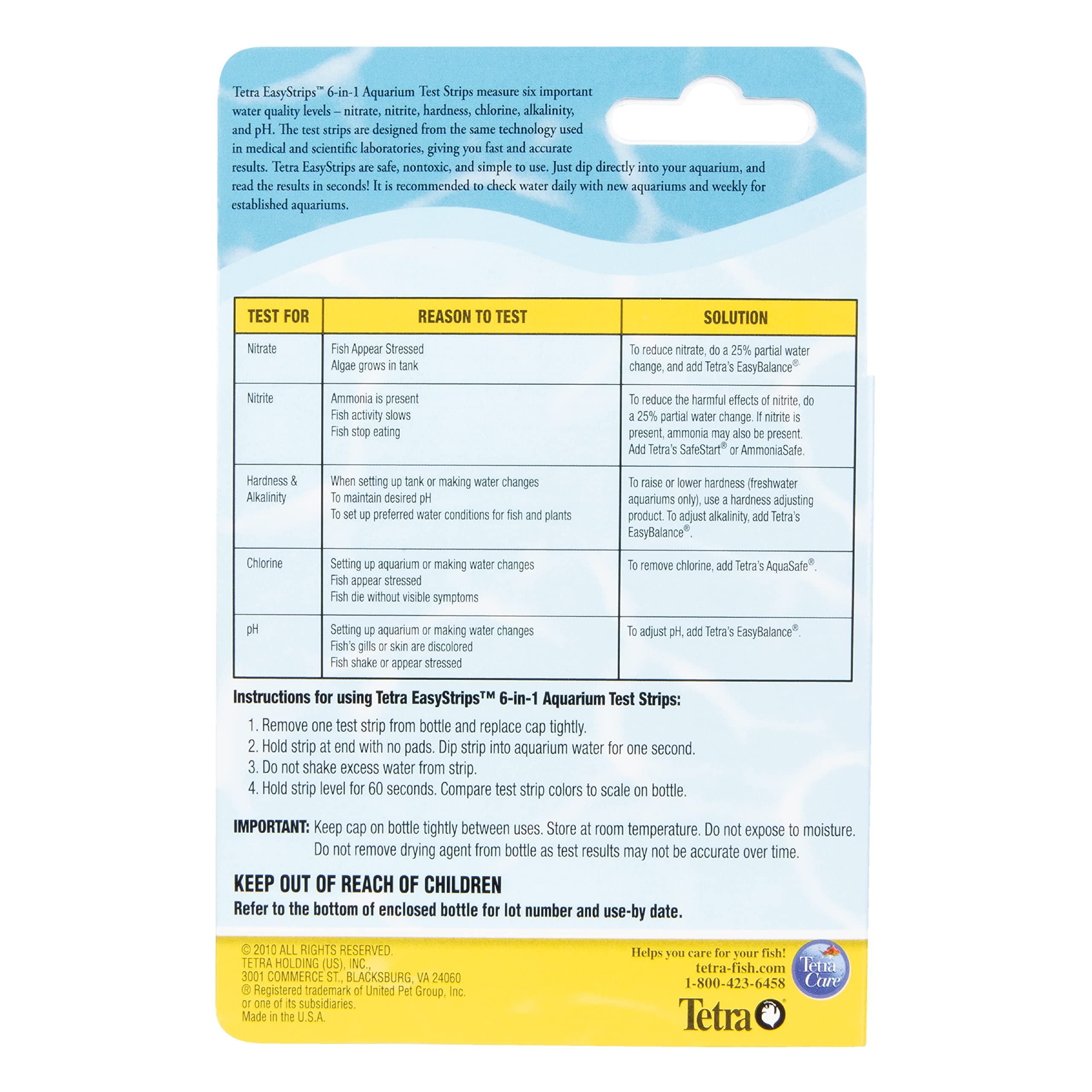 Tetra EasyStrips: lectura en 60 segundos para resultados claros
