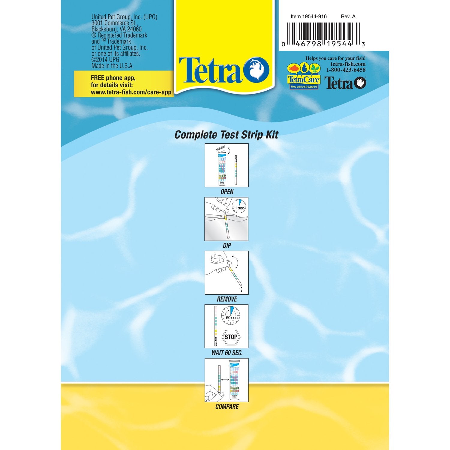 Tetra EasyStrips: lectura de cloro para agua limpia del acuario