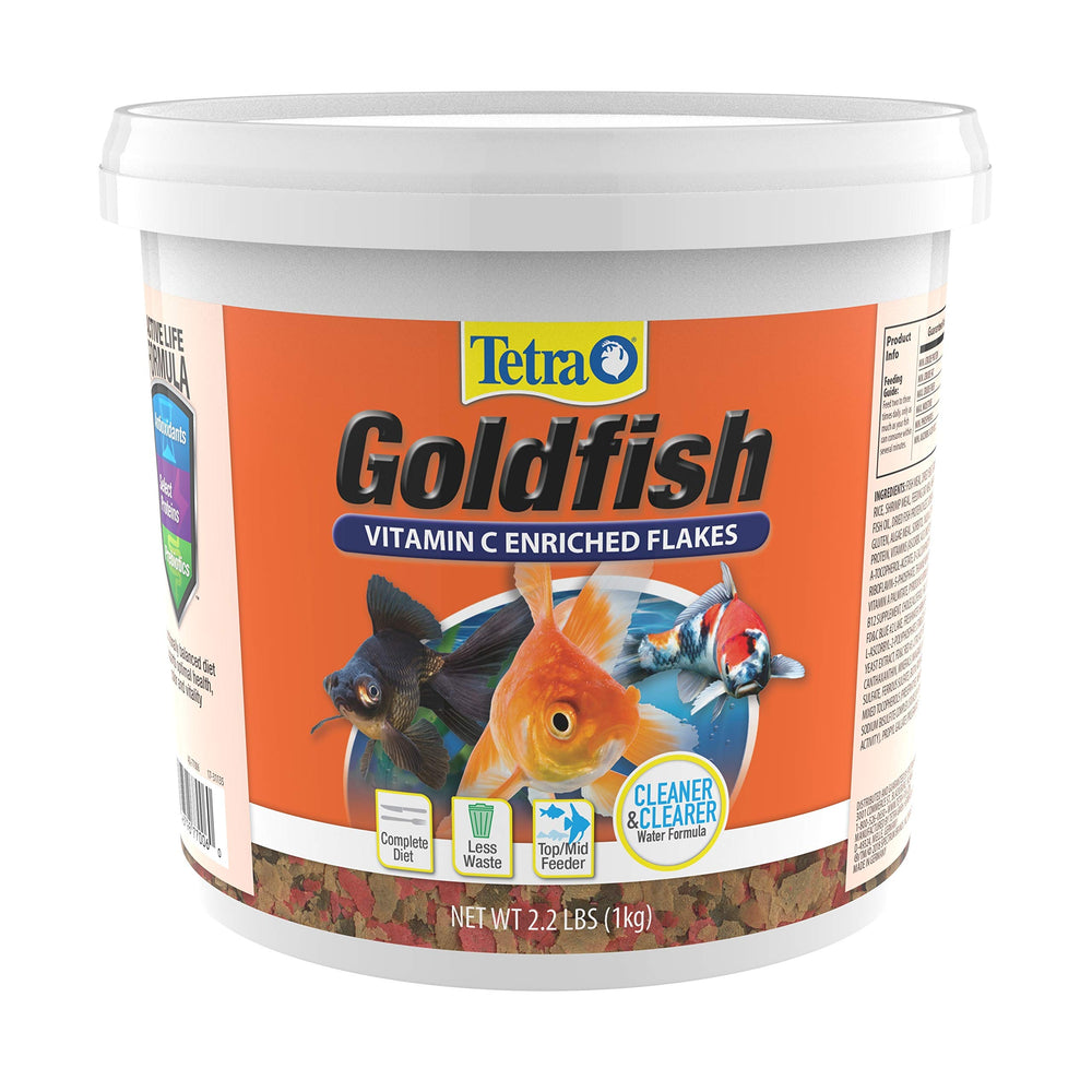 Copos Tetra para pez dorado: dieta nutritiva diaria