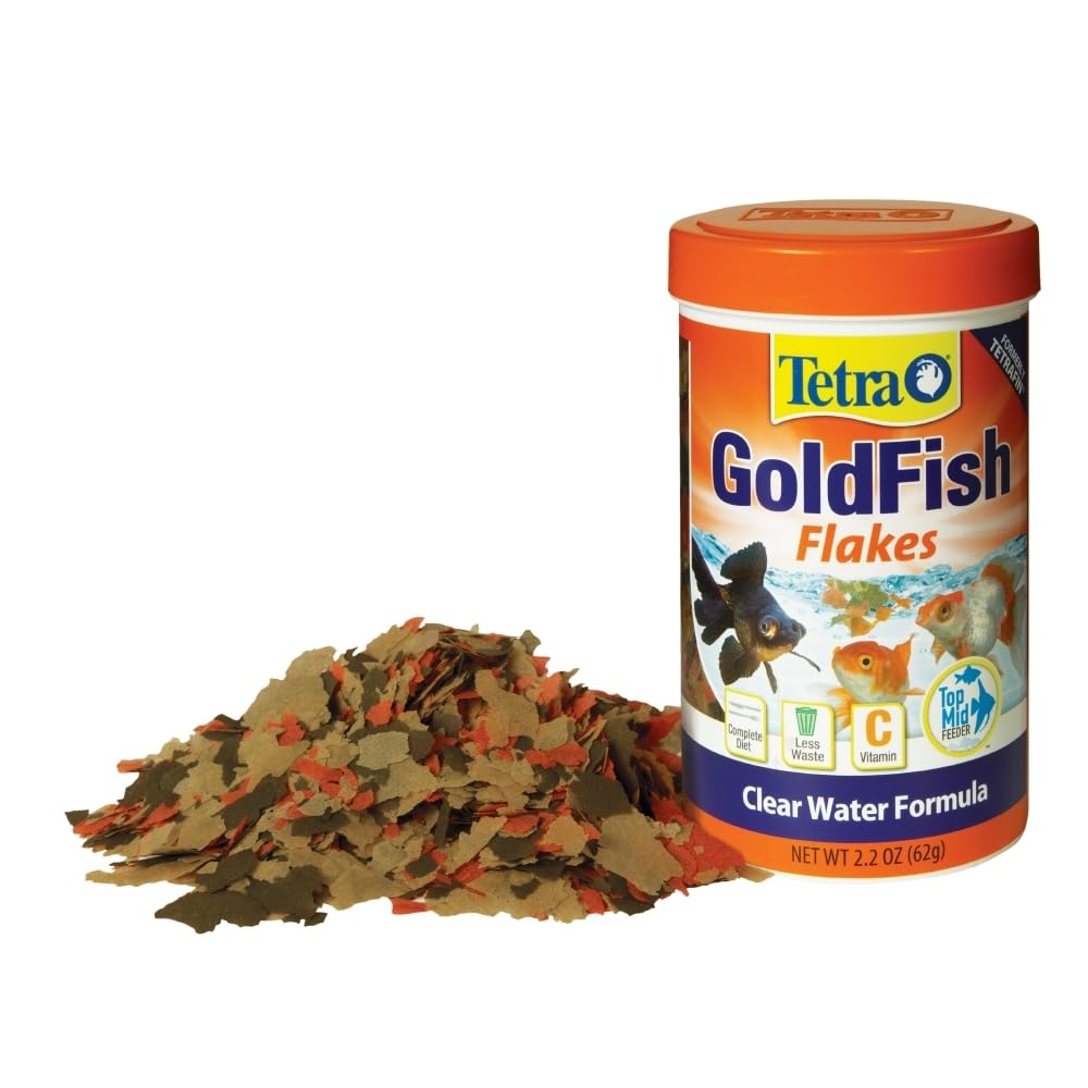 Tetra Goldfish Flakes: ración diaria para goldfish que apoya colores naturales.