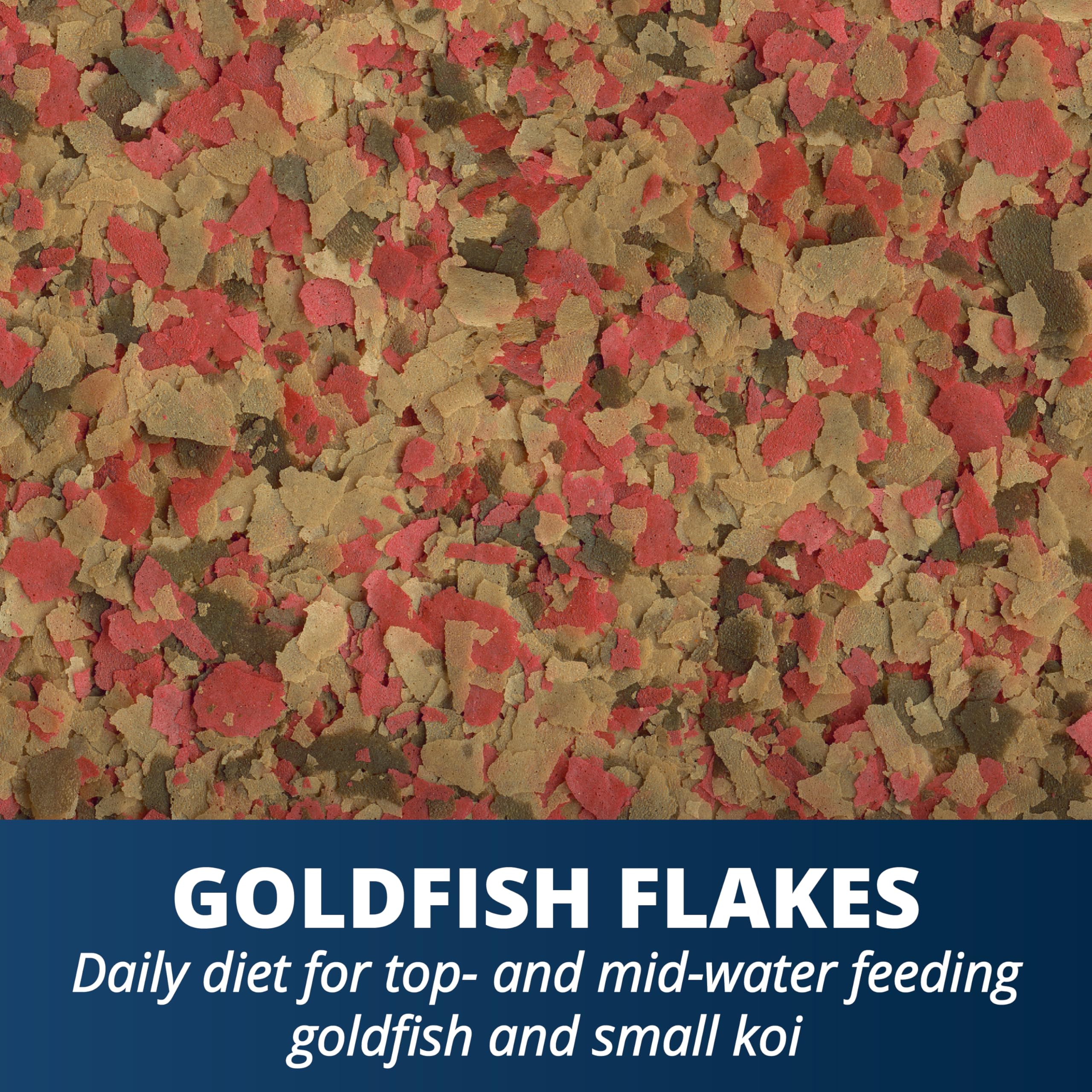 Tetra Goldfish Flocons couleur éclatante, renforçant la brillance naturelle des nageoires.
