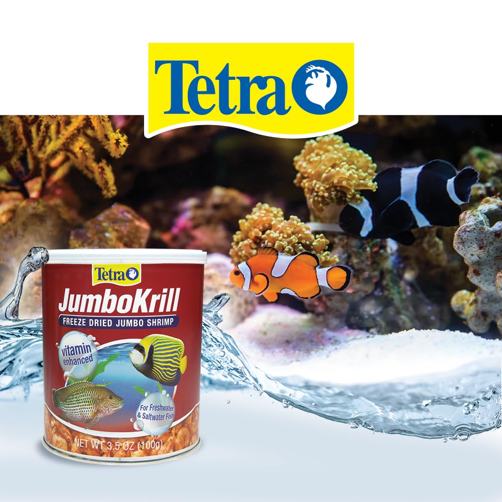 Tetra JumboKrill: alimento de complemento para peces de agua dulce y salada.