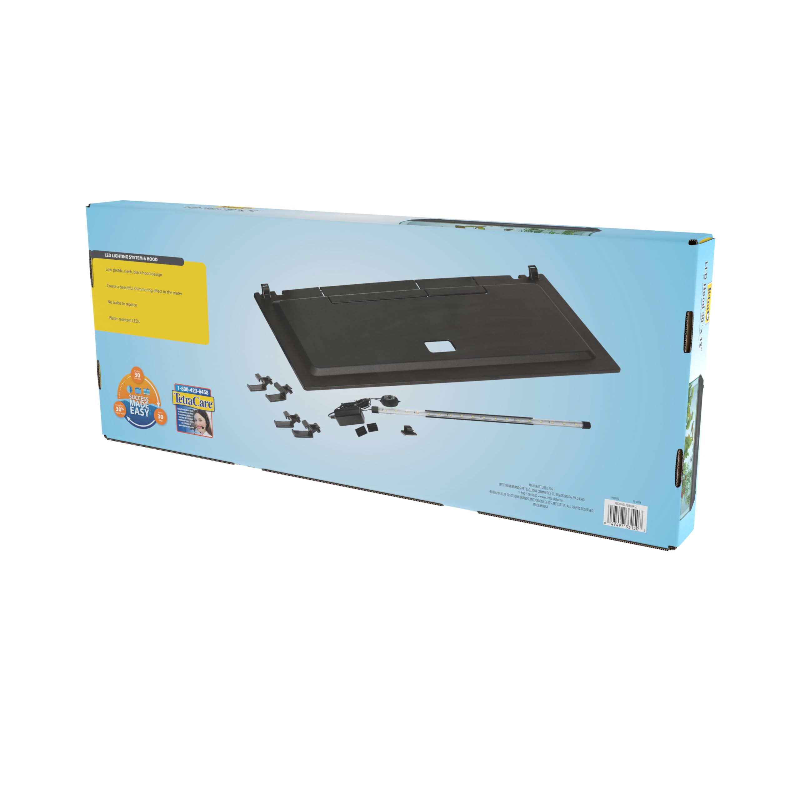 Tetra LED Hood versión 30x12 para acuarios compatibles.