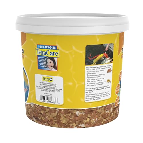 Tetra Pond Flakes: dieta diaria para energía y vida saludable.
