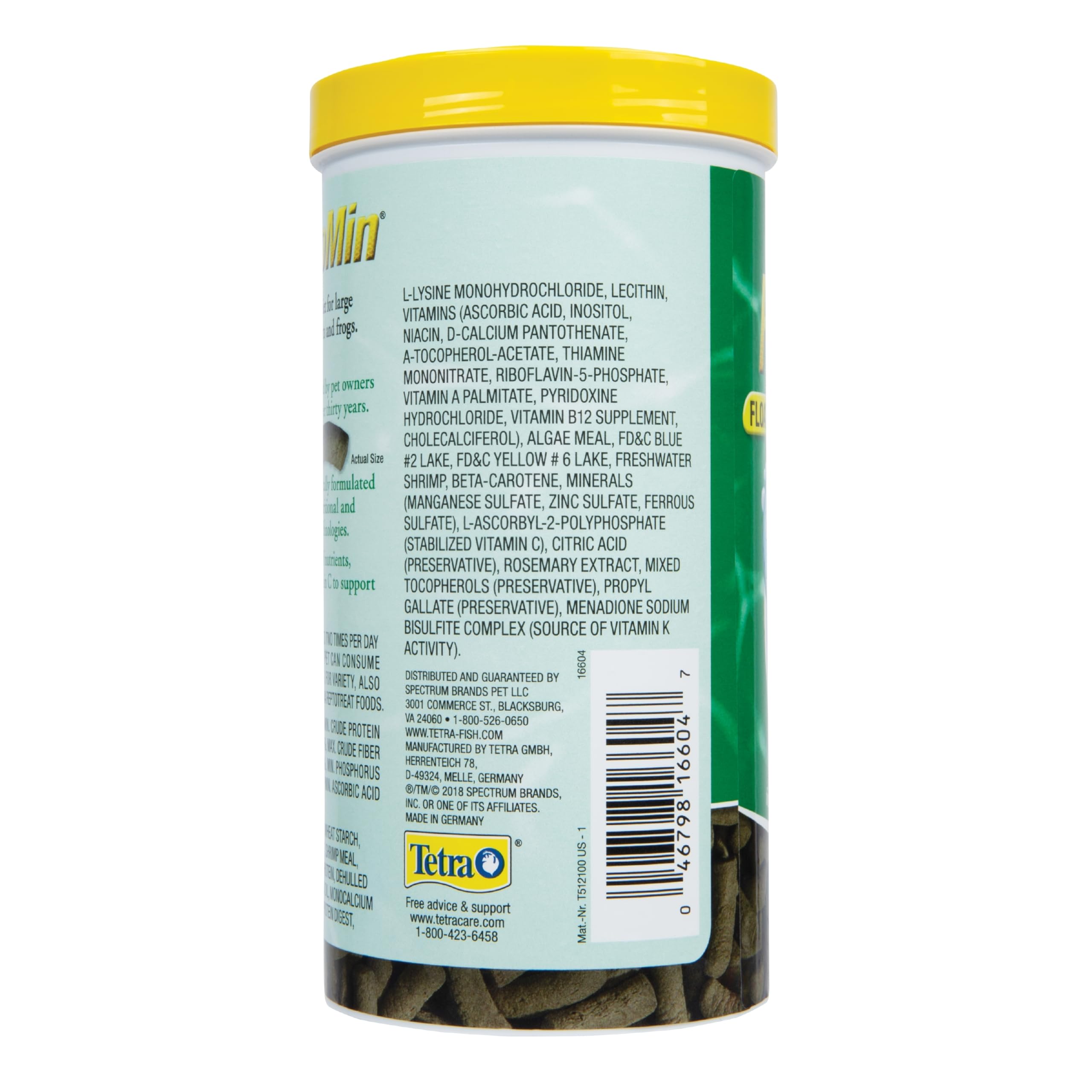 Tetra ReptoMin Jumbo palitos flotantes fáciles de digerir para reptiles acuáticos