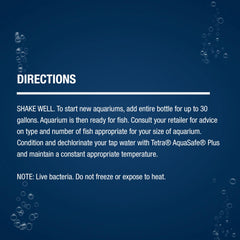 SafeStart Plus facilita el ciclado de agua nueva para peces nuevos.
