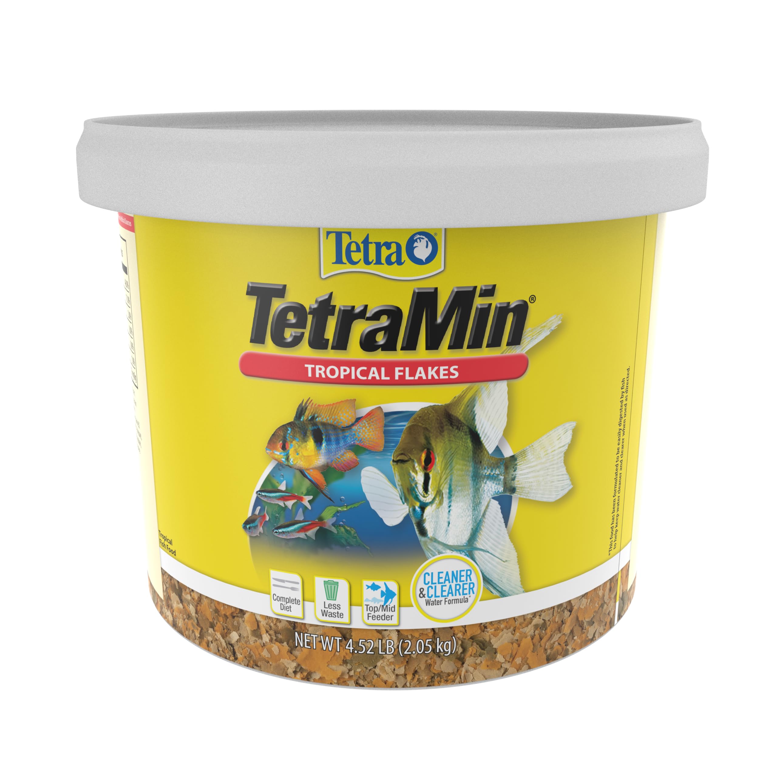 TetraMin Tropical Flakes en bolsa, alimento completo para peces tropicales.