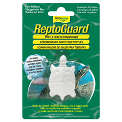 TetraFauna ReptoGuard con bloque tortuga, acondiciona el agua para tortugas.