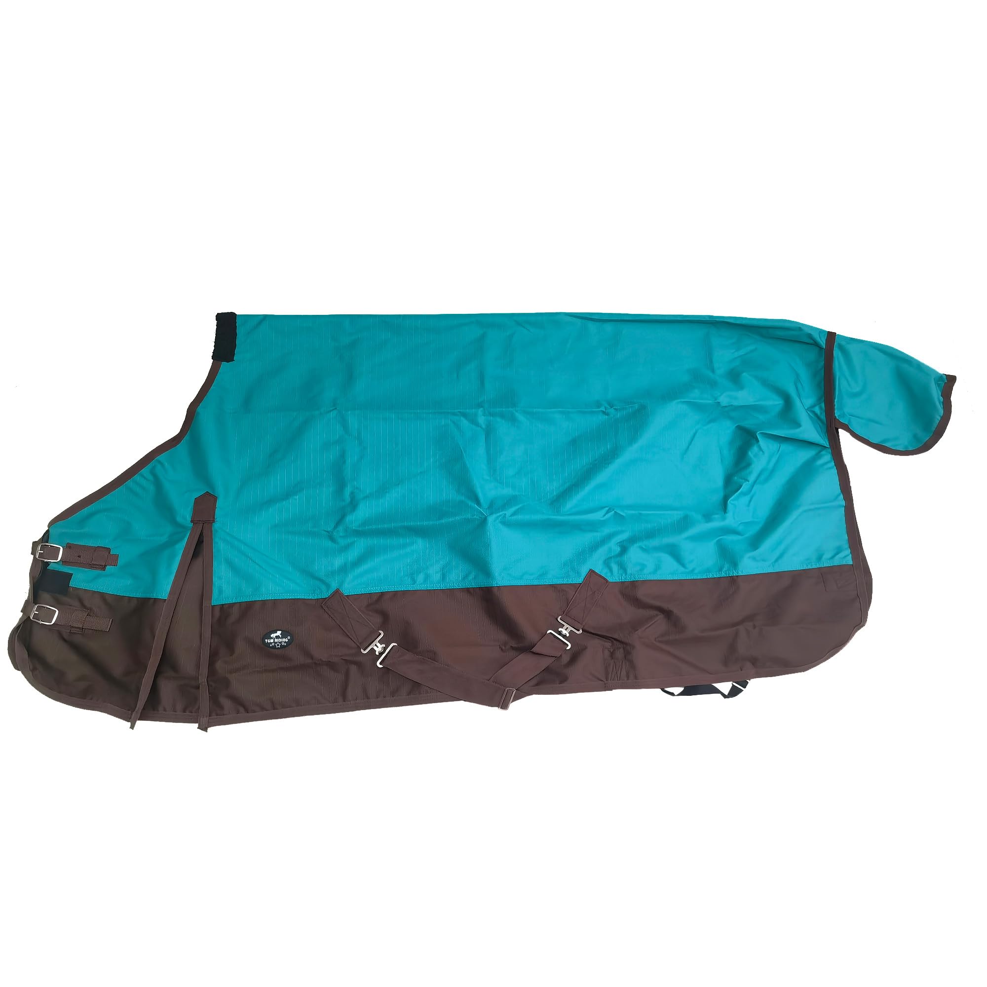 TGW RIDING Manta 1200D azul turquesa protege hombros del caballo