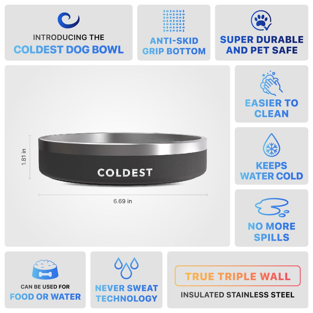 Bol The Coldest Water compatible lave-vaisselle pour nettoyage rapide.
