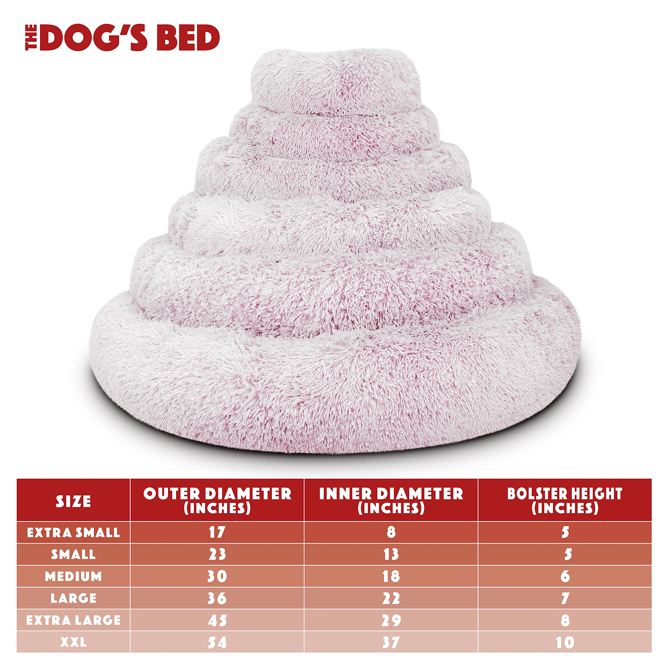 Funda extraíble con cierre zip para limpieza fácil de The Dog's Balls Cama Donut.