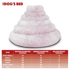 Funda extraíble con cierre zip para limpieza fácil de The Dog's Balls Cama Donut.