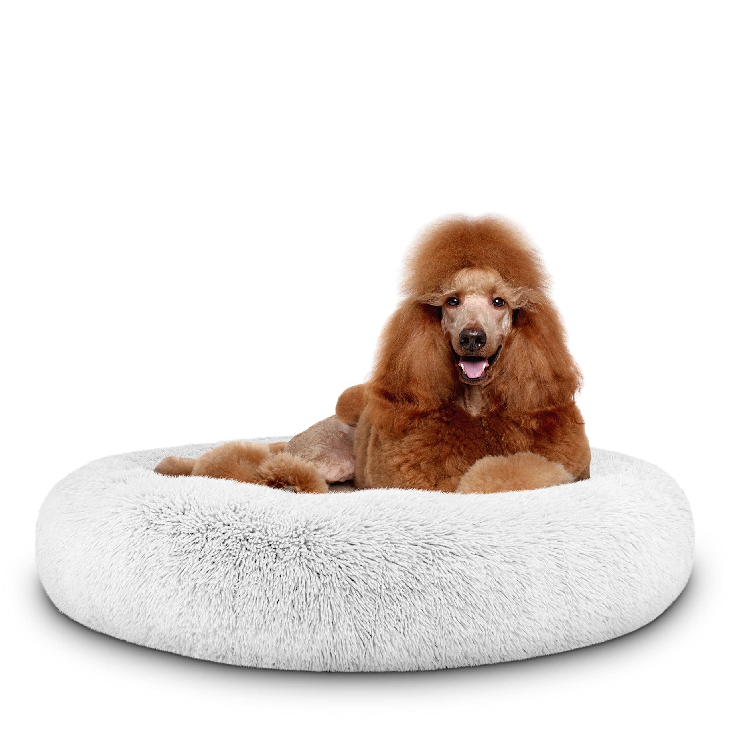 The Dog's Balls Cama Donut Pelo sintético suave para descanso diario