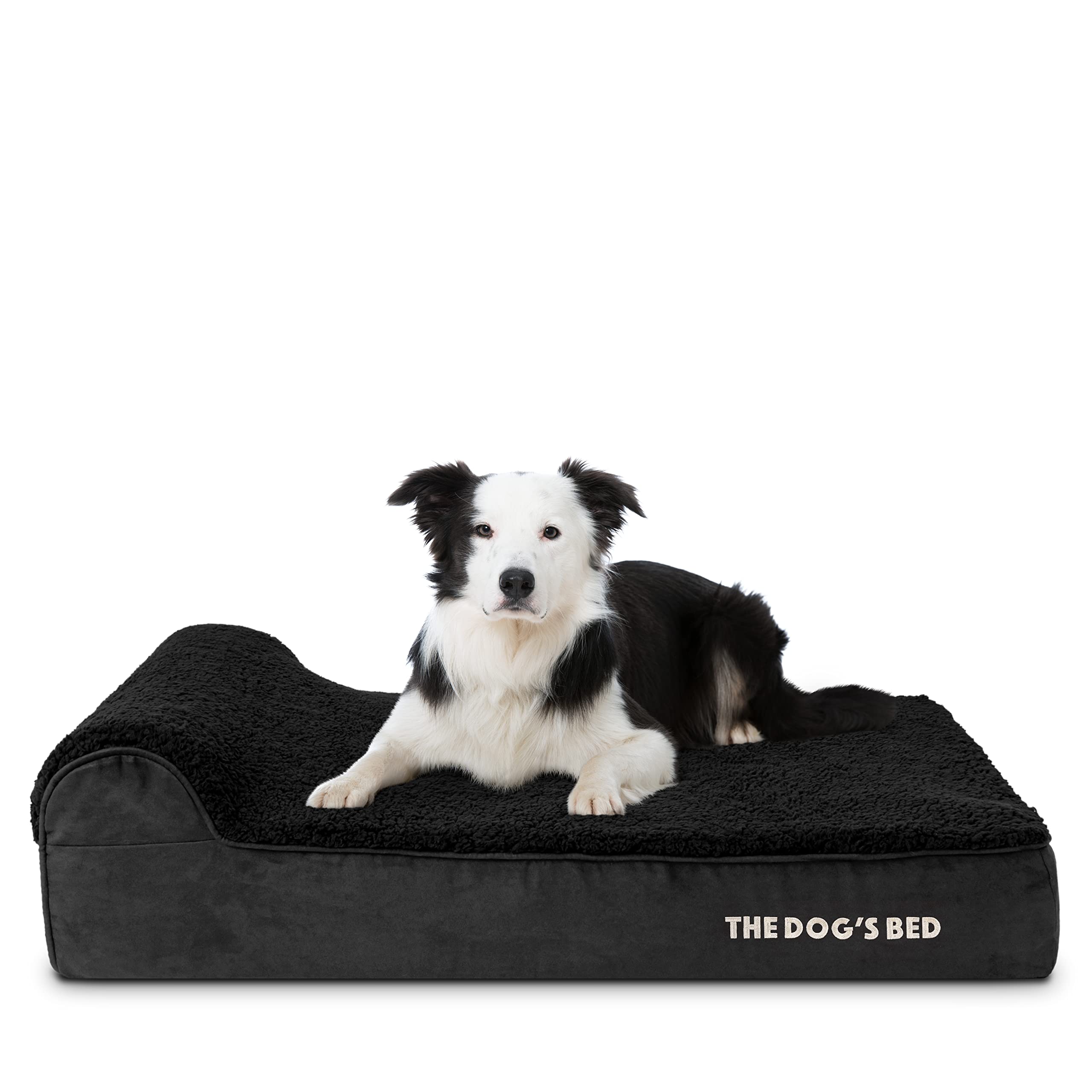 The Dog's Balls cama ortopédica para perros con espuma de memoria y cabecera acolchada
