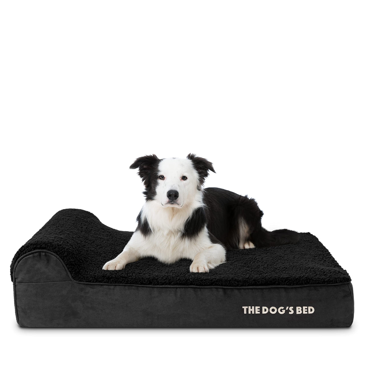 The Dog's Balls cama ortopédica para perros con espuma de memoria y cabecera acolchada