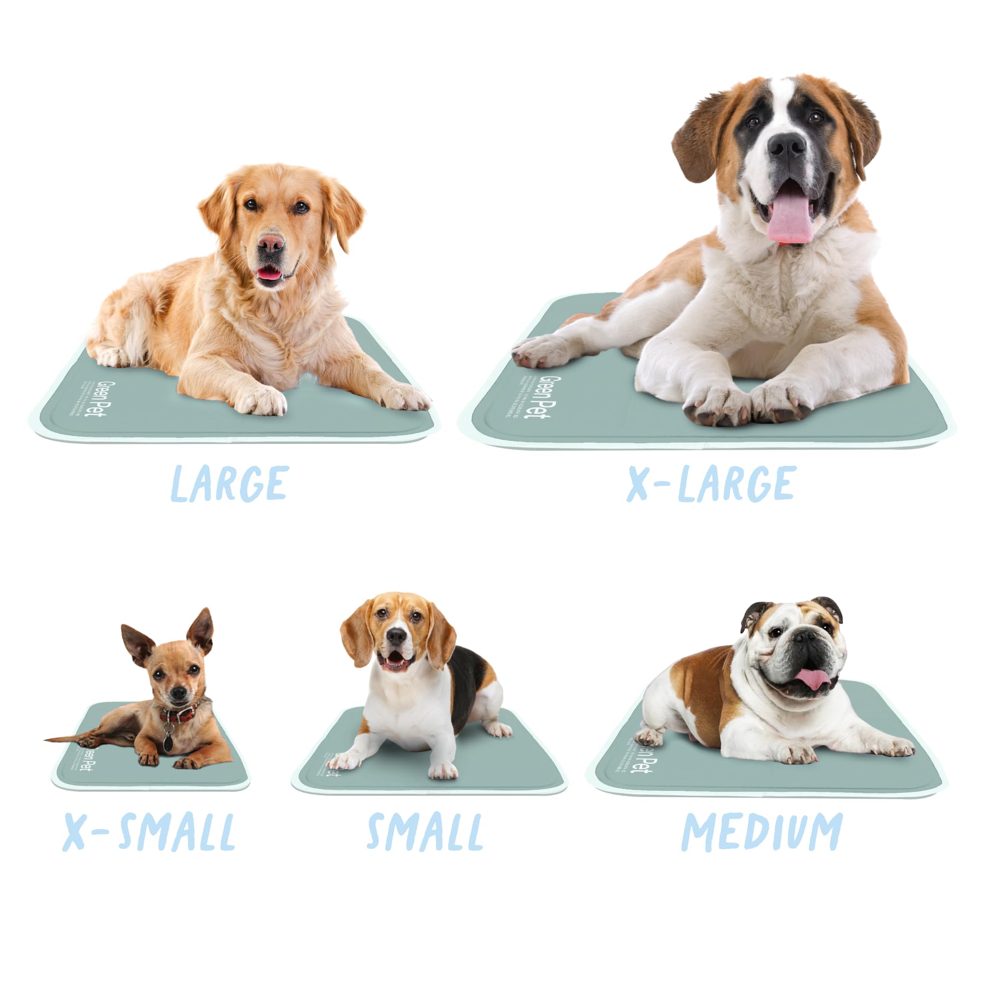 The Green Pet Shop Cool Pet Pad fácil de colocar en jaula o cama