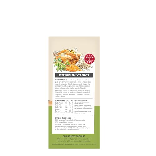 The Honest Kitchen avena orgánica para una base suave y fácil de digerir.