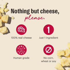 The Honest Kitchen Cheese Bites Gouda hecho en Estados Unidos con ingredientes de calidad