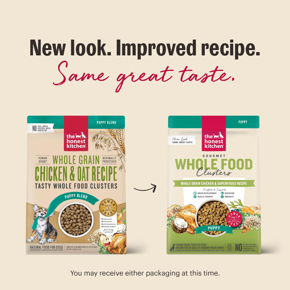 The Honest Kitchen Clusters DHA para desarrollo cerebral de cachorros