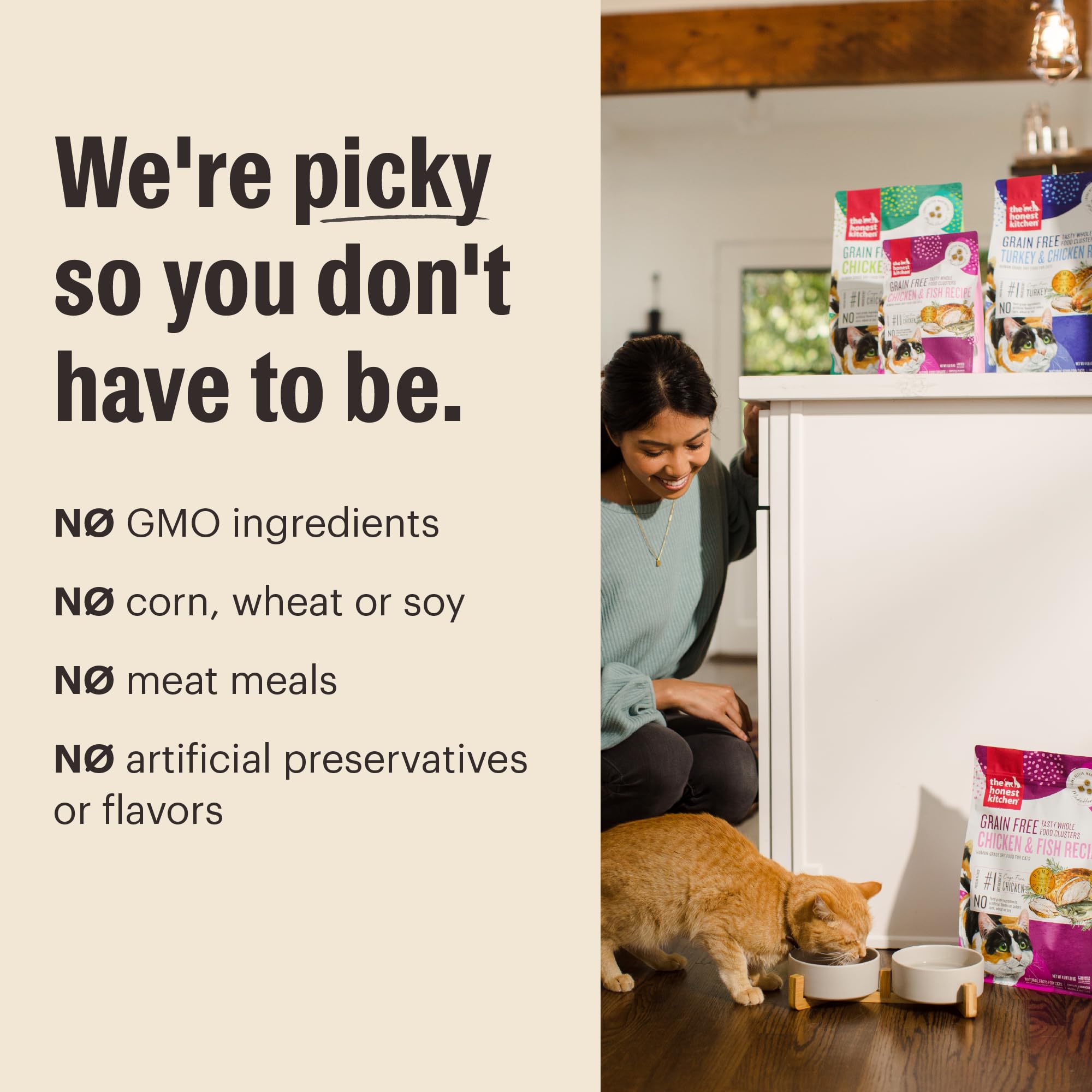 The Honest Kitchen digestibilidad fácil para gatos adultos.