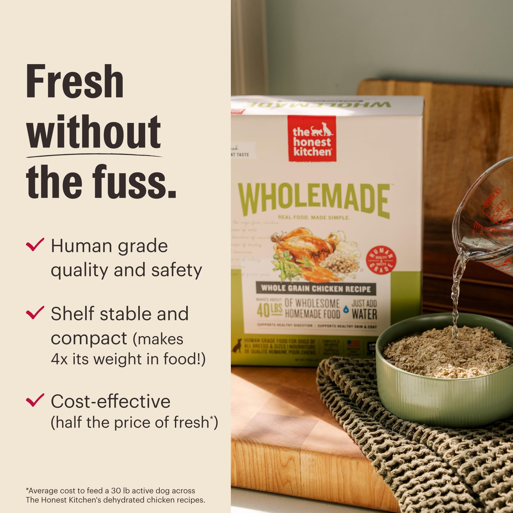 The Honest Kitchen hecho en EE.UU. con proveedores confiables