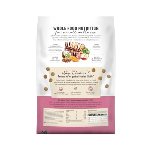 The Honest Kitchen ingredientes naturales con cordero y vegetales para perros adultos.