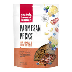The Honest Kitchen Parmesan Pecks: bocado de res crujiente para entrenamiento diario.