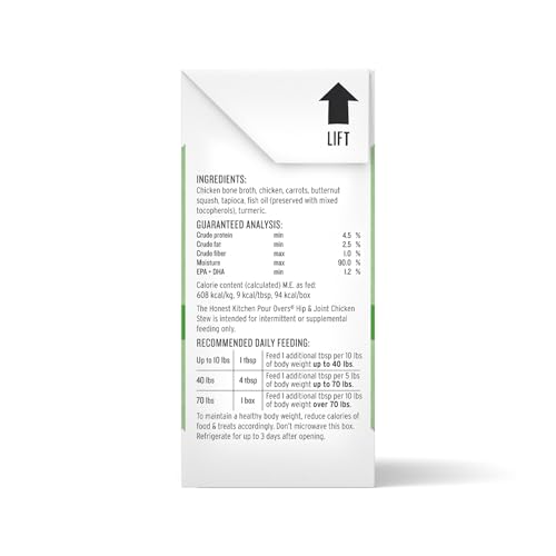 The Honest Kitchen Pour Overs con aceite de pescado DHA y EPA para inflamación