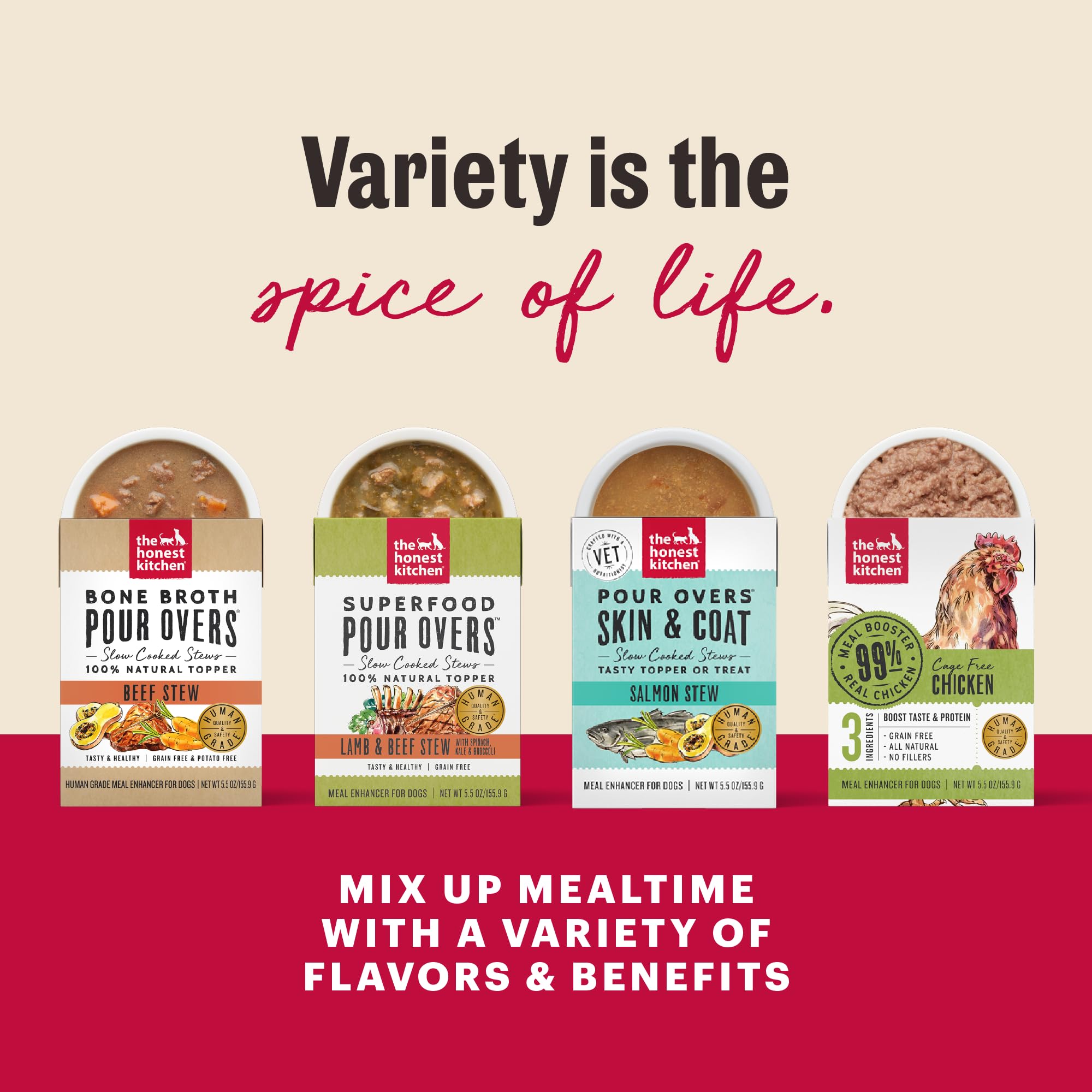 The Honest Kitchen pavo cocido, nutrición confiable para perros mediante porciones de calidad.
