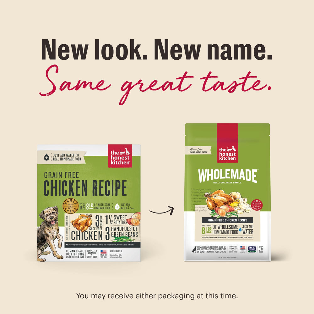 The Honest Kitchen Wholemade manzanas, sabor natural para perros exigentes.