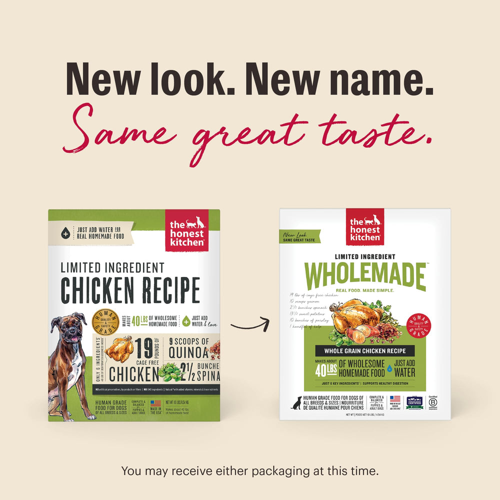 The Honest Kitchen Wholemade apta para cachorros y perros adultos